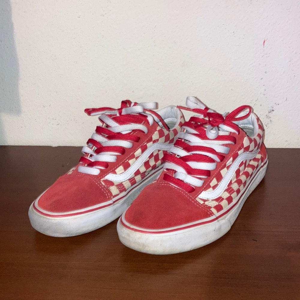 Red Checkered Vans